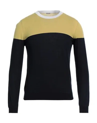 Malo Man Sweater Mustard Size 46 Cotton In Yellow