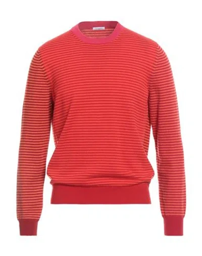 Malo Man Sweater Red Size Onesize Cashmere In Multi