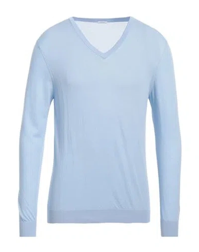 Malo Man Sweater Sky Blue Size 38 Cotton