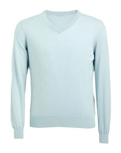 Malo Man Sweater Sky Blue Size 42 Cashmere