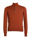 Malo Man Sweater Tan Size 38 Cashmere In Multi