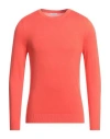 Malo Man Sweater Tomato Red Size 44 Cotton In Tomato Red