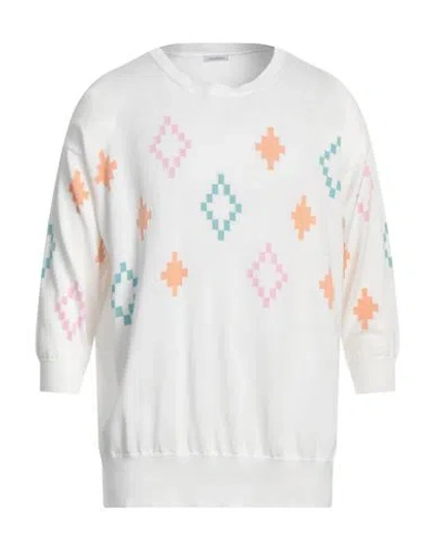 Malo Man Sweater White Size L Cotton