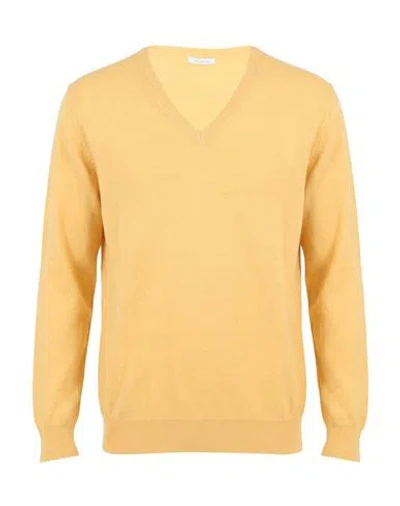 Malo Man Sweater Yellow Size 46 Cashmere