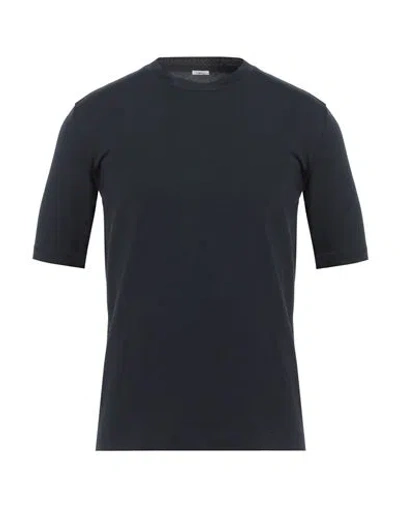 Malo Man T-shirt Midnight Blue Size 36 Cotton, Elastane