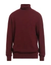 Malo Man Turtleneck Brick Size 46 Cashmere In Brown