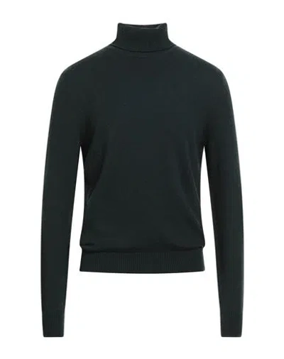 Malo Man Turtleneck Dark Green Size 38 Cashmere