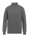 Malo Man Turtleneck Grey Size L Cashmere In Gray