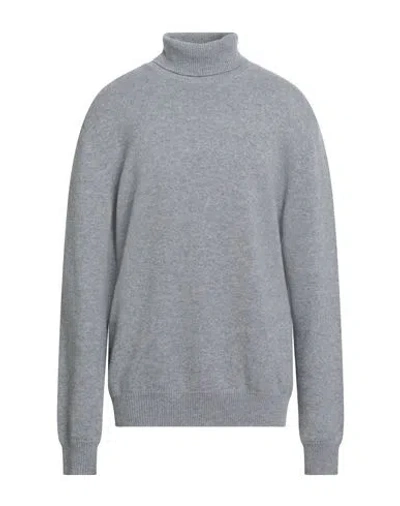 Malo Man Turtleneck Grey Size 46 Cashmere