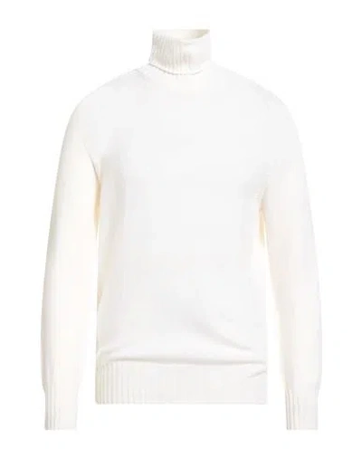 Malo Man Turtleneck Off White Size 42 Cashmere