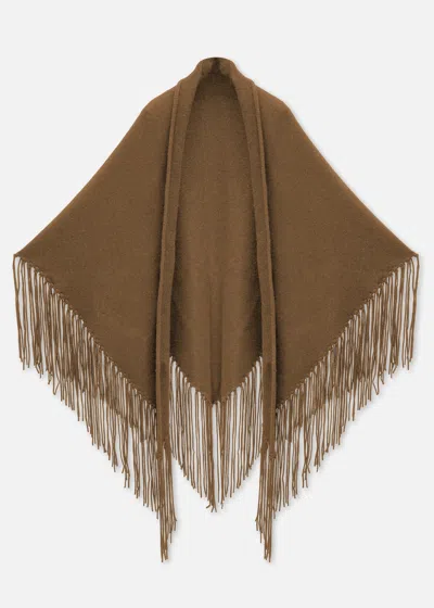 Malo Cashmere Cape In Brown