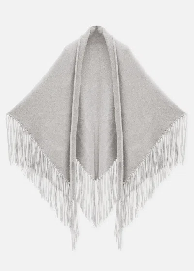 Malo Cashmere Cape In Gray