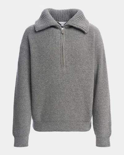 Malo Polo In Luxury Cashmere In Gray