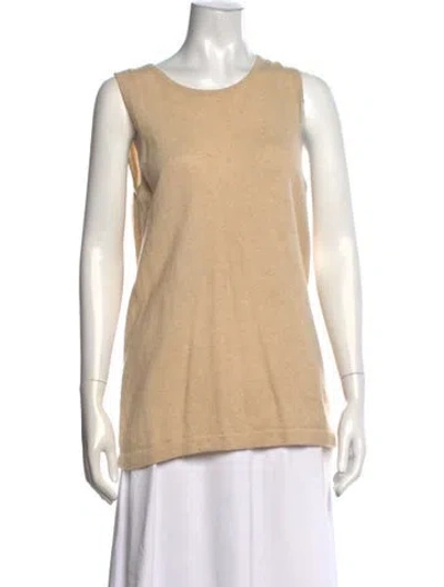 Pre-owned Malo Merino Wool Crew Neck Sweater In Neutral