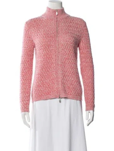 Pre-owned Malo Mock Neck Sweater In Pink