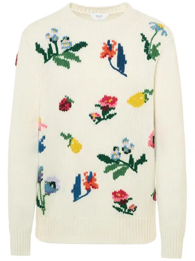 Malo Multicolour Cashmere Girocollo