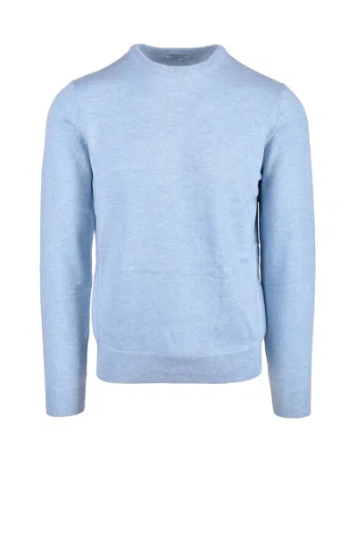 Malo Optimum Cashmere Wool Sweater - Light Blue