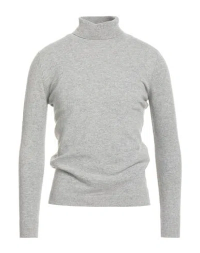Malo Optimum Man Turtleneck Light Grey Size Xl Merino Wool, Cashmere In Gray