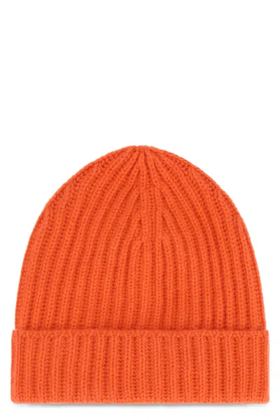 Malo Orange Knit Hat, Warm And Versatile.