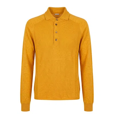 Malo Orange Silk Men Sweater