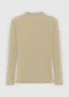 Malo Organic Cotton Crewneck Sweater In Neutral