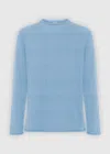 Malo Organic Cotton Crewneck Sweater In Blue