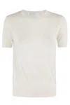 Malo Panna Round Neck T-shirt With Ribbed Trims