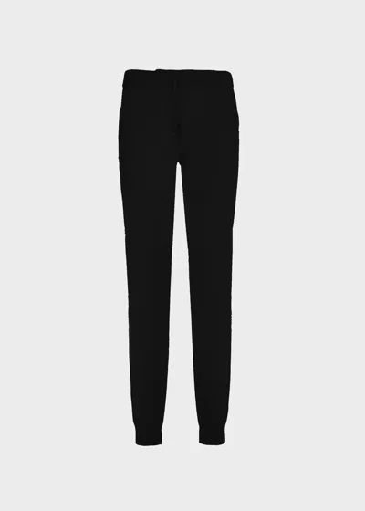 Malo Pantalone In Cashmere In Black