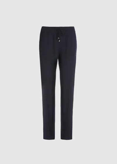 Malo Pantalone In Cashmere In Black