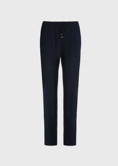 Malo Pantalone In Cashmere In Blue