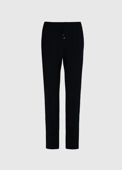 Malo Pantalone In Cashmere In Black