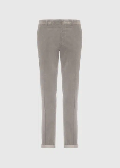Malo Pantalone In Cotone E Cashmere In Neutral