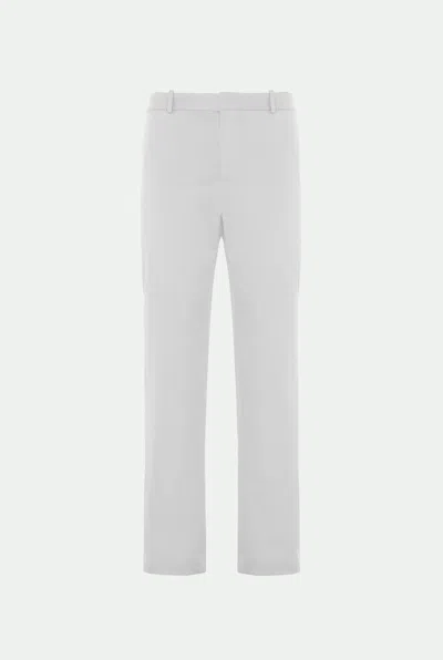 Malo Stretch Cotton Trousers In White