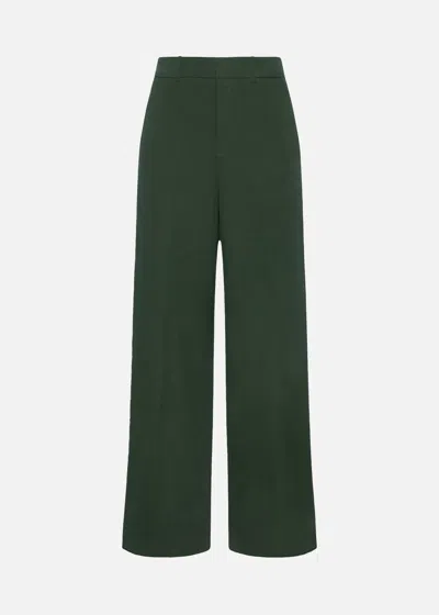 Malo Pantalone In Cotone Stretch In Green