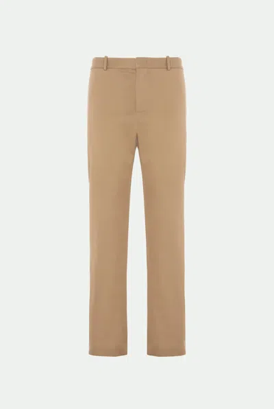 Malo Pantalone In Cotone Stretch In Nude