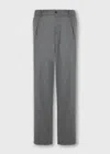 Malo Pantalone In Flanella Di Lana Vergine In Gray