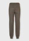 Malo Pantalone In Flanella Di Lana Vergine In Brown