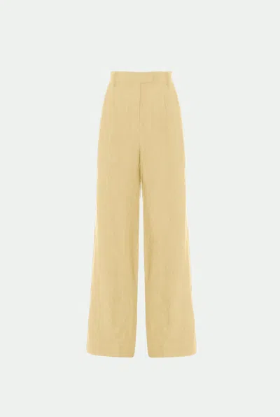 Malo Linen Pants In Brown
