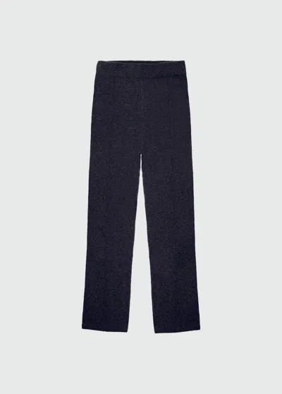 Malo Pantalone In Misto Cashmere In Blue