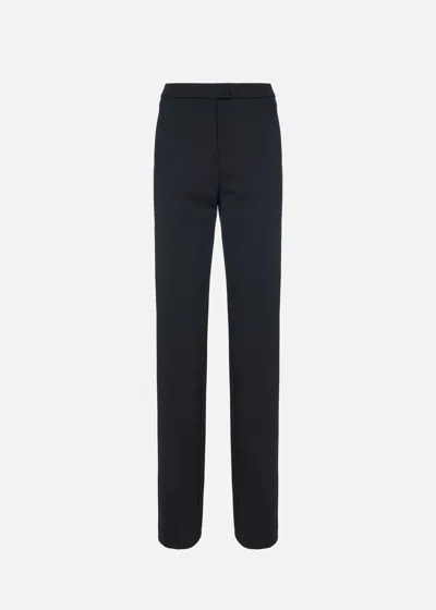 Malo Pantalone In Misto Viscosa In Black