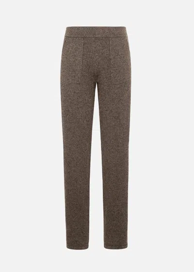 Malo Pantalone Jogger In Cashmere In Brown