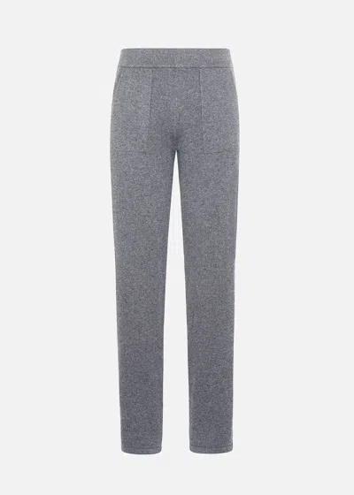 Malo Pantalone Jogger In Cashmere In Gray