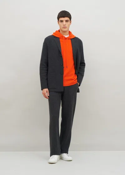 Malo Pantalone Jogger In Cashmere In Black