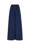 Malo Pantaloni A Palazzo In Cotone In Blue