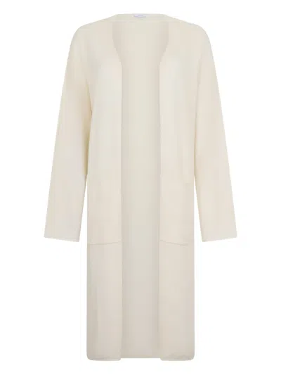 Malo Patch-pocket Cardi-coat In Neutral