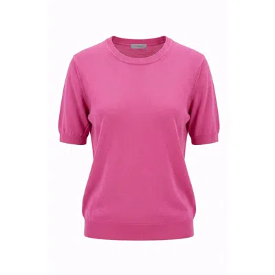 Malo Pink Cotton Women Sweater