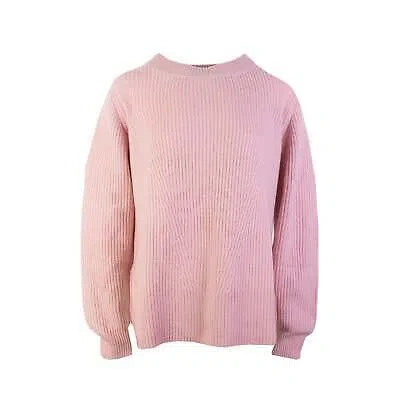 Pre-owned Malo Pink Ribbed Cashmere Sweater