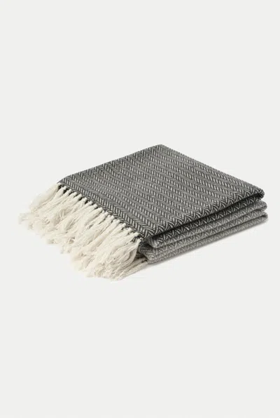 Malo Plaid In Luxury Cashmere In Gray