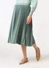 Malo Pleated Skirt With Airbrushed Print In Green
