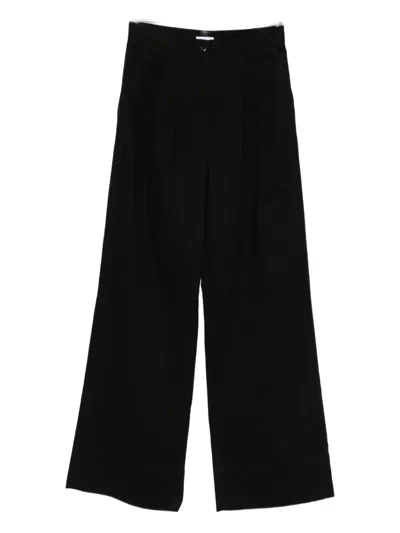 Malo Pleated Trousers In Black
